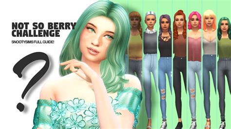 not so berry challenge sims 4|sims 4 not so berry challenge extended.